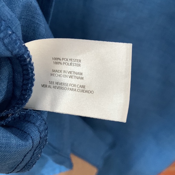 Orvis Blue Casual Short Sleeve Button Down Shirt - Picture 4 of 5